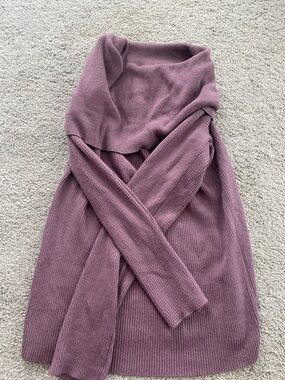 RSQ Ribbed Cowl Neck Sweater - Dusty Rose